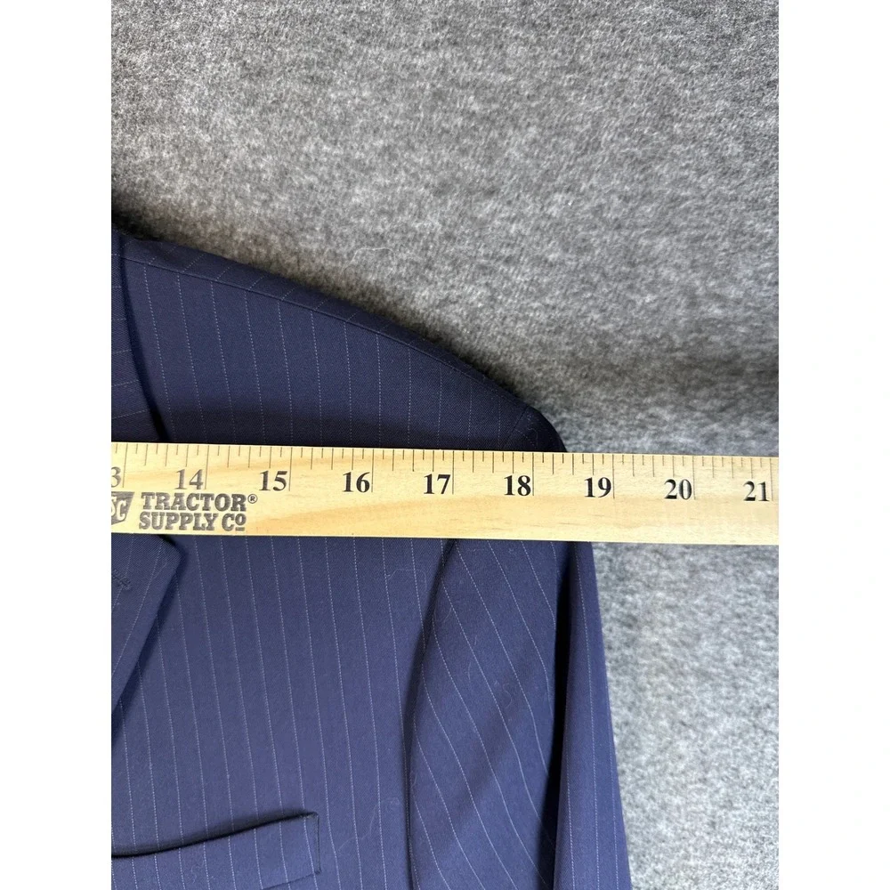 Banana Republic Navy Pinstripe Slim Fit 2 Button Notch Lapel‎ Blazer Jacket 40 R